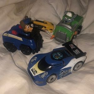 Various children’s car figurines/characters